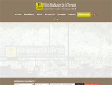 Tablet Screenshot of hotel-terrasse.com